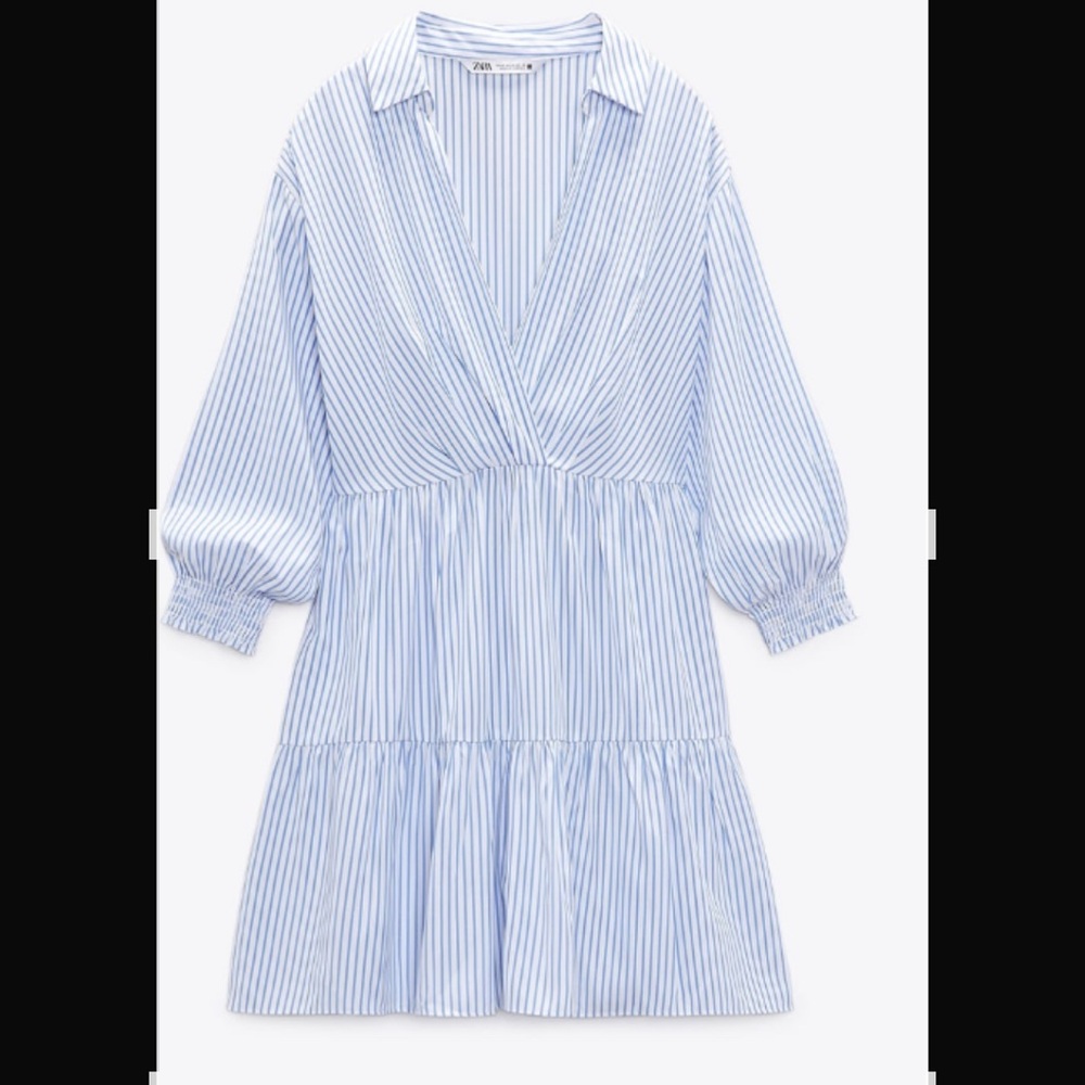 ZARA STRIPED TEAR DRESS.                            NWT
